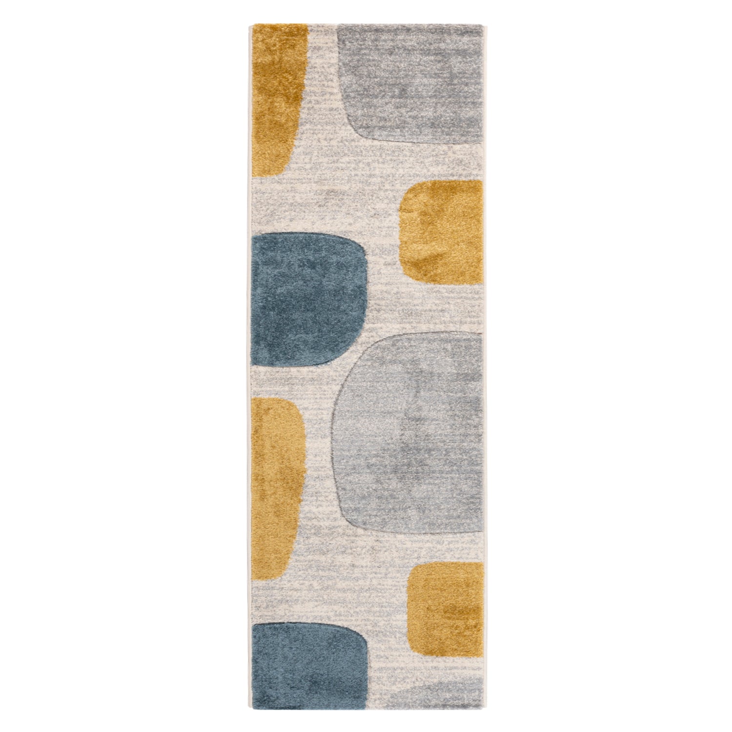 ALFOMBRA ORLEANS 060X240 E0900 D.GREY CREAM - 1