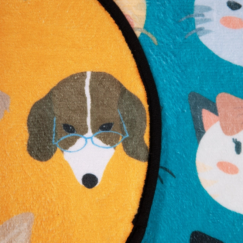 LIMPIAPIE S PETS DESIGN 35X60 NARANJO/TURQUESA - 2