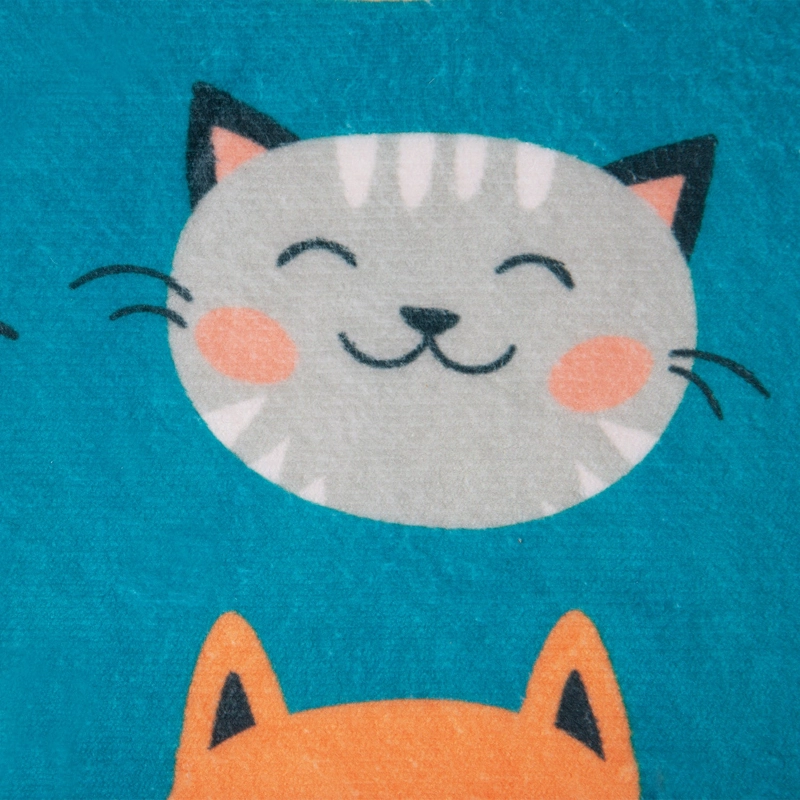 LIMPIAPIE S PETS DESIGN 35X60 NARANJO/TURQUESA - 4