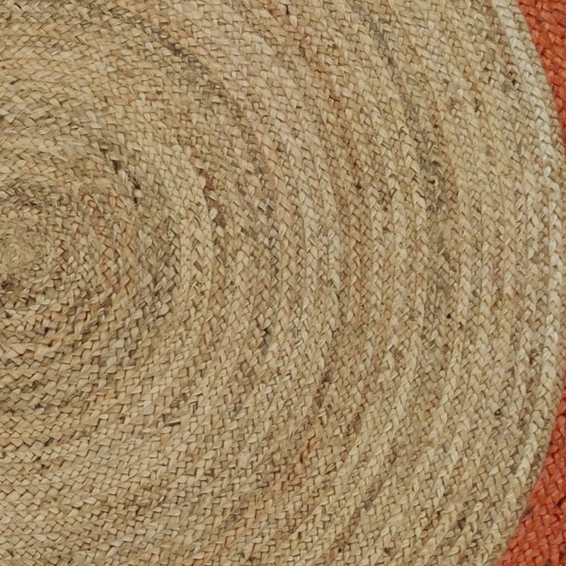 ALFOMBRA YUTE RED. CANCUN 150X150 NARANJO - 2
