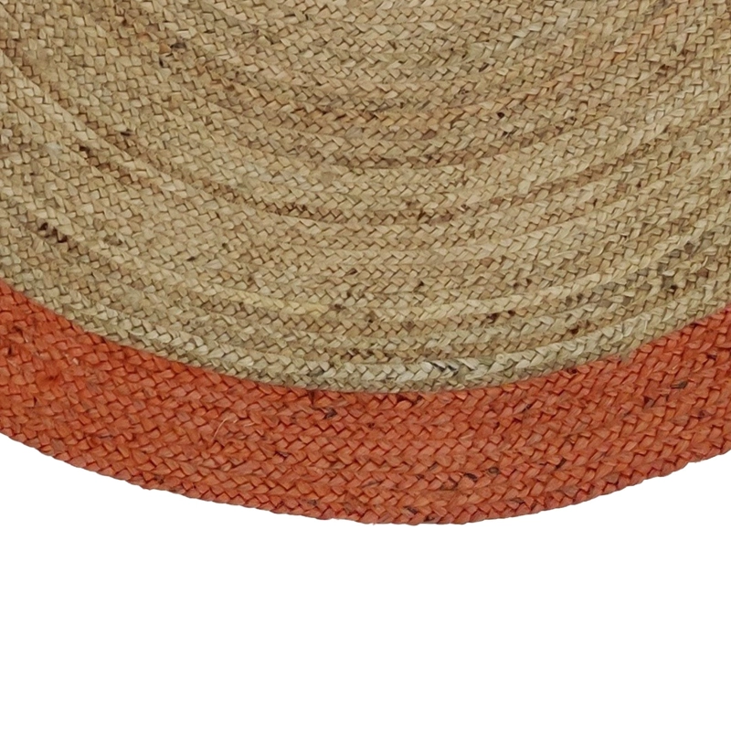 ALFOMBRA YUTE RED. CANCUN 150X150 NARANJO - 3