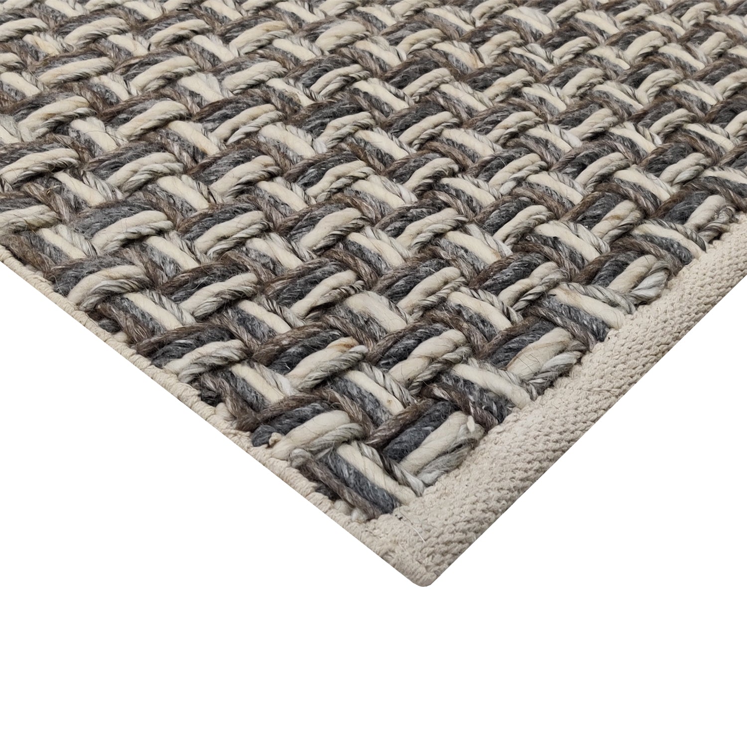 ALFOMBRA HANDWOVEN MIX 200X290 GRIS - 2