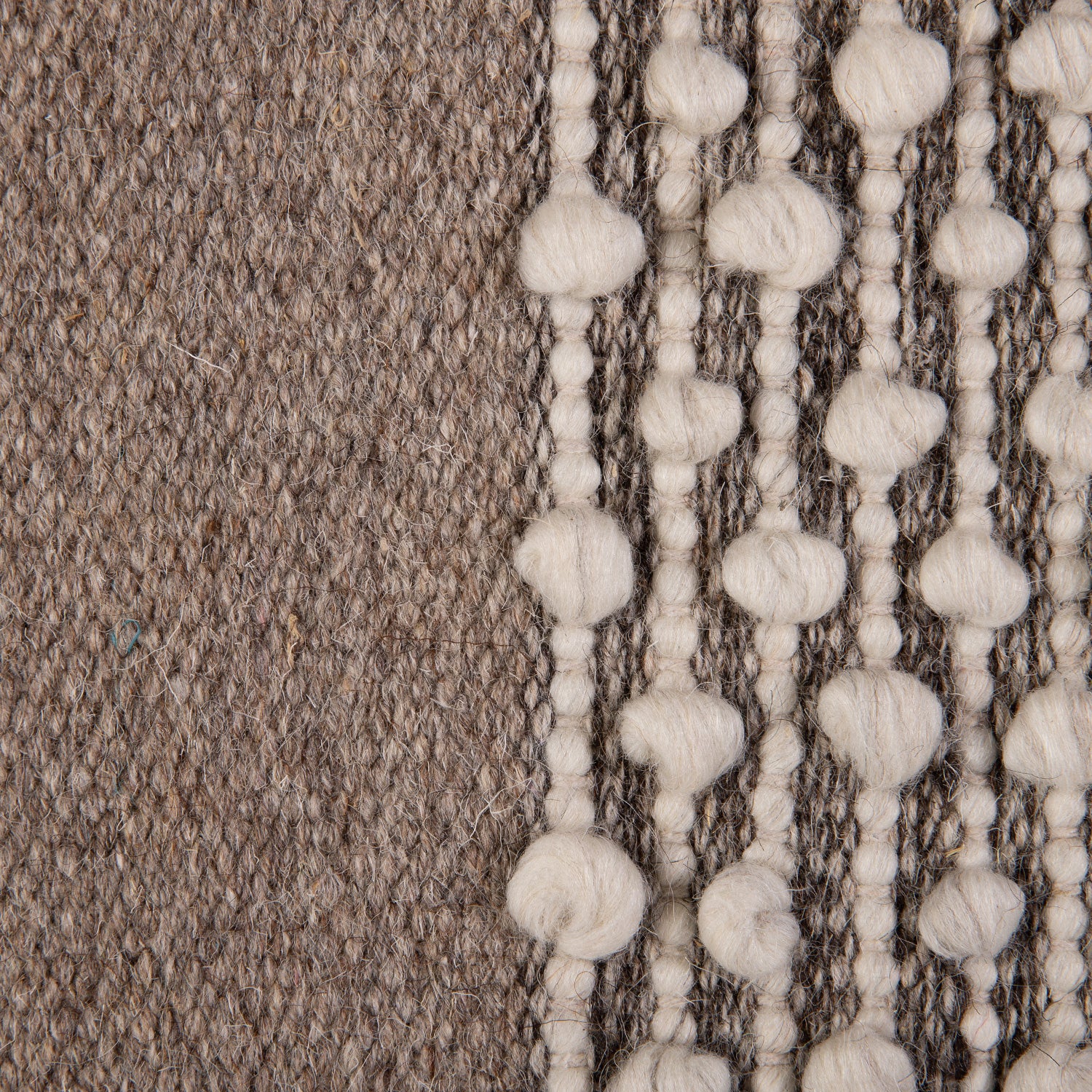 ALFOMBRA HANDWOVEN WOOL TRIBAL 190X290 CAFE - 2