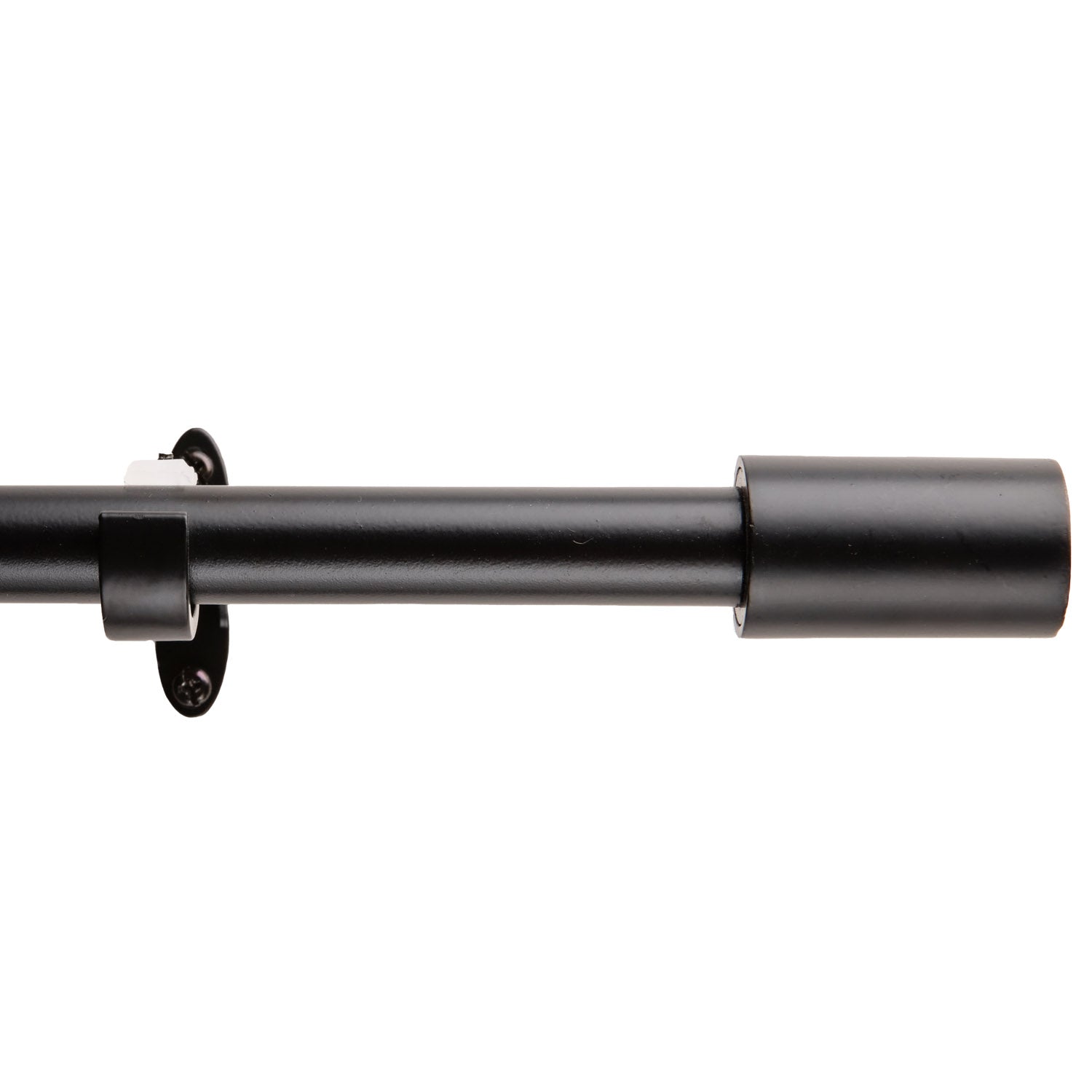 SET DE BARRA CORTINA 120 A 210 CM EXTENSIBLE NEGRO CILINDRO - 3