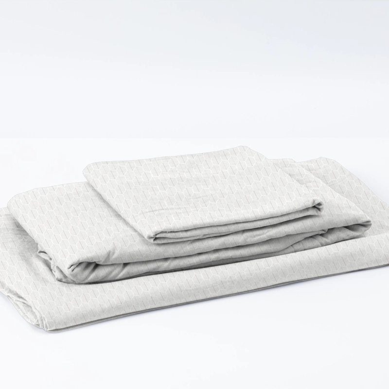 SABANAS ESTAMPADAS 2P PANAL BEIGE - 2