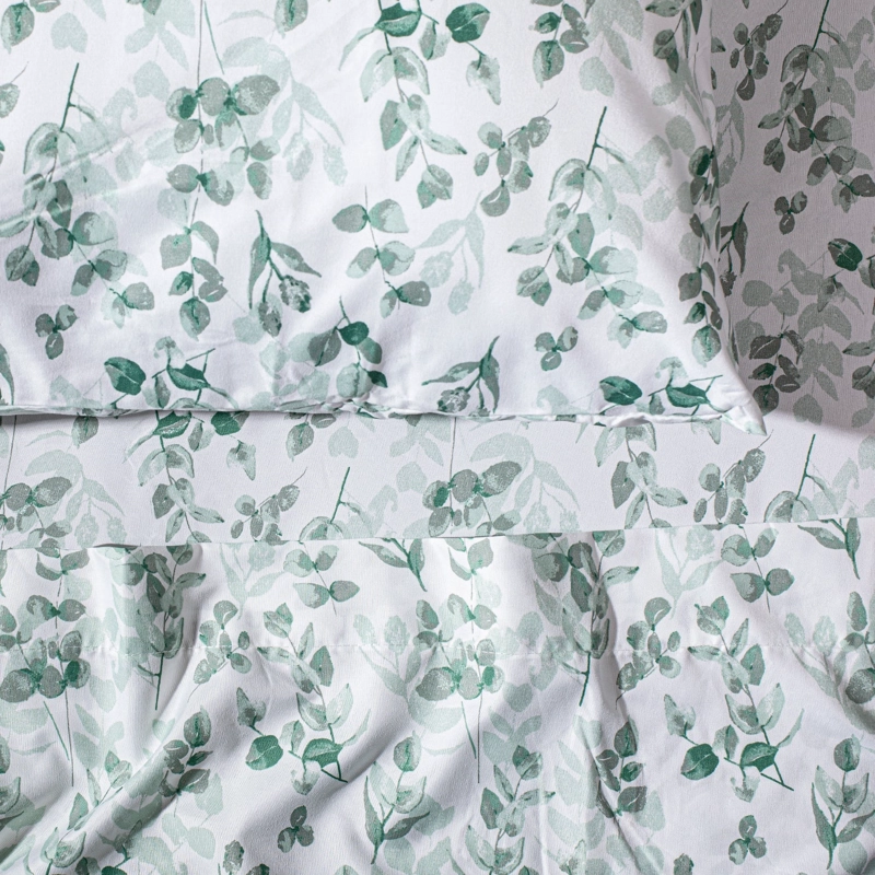 SABANAS ESTAMPADAS 2P HOJAS VERDE - 3