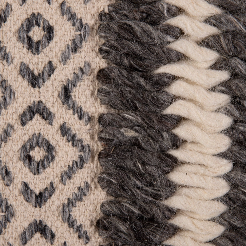 ALFOMBRA HANDWOVEN WOOL CO 190X290 GRIS - 3