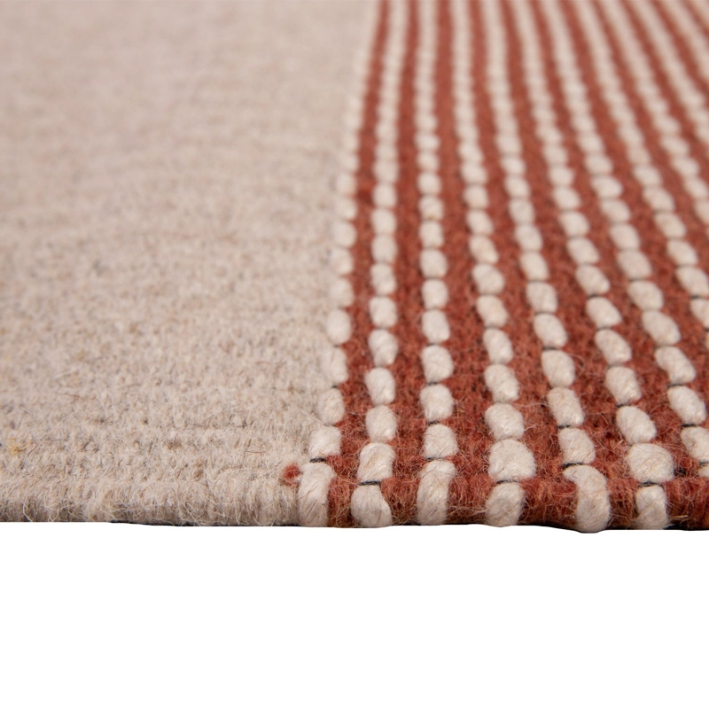 ALFOMBRA HANDWOVEN WOOL STYLE 190X290 TERRACOTA - 3
