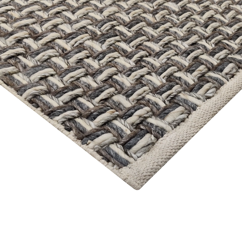 ALFOMBRA HANDWOVEN MIX 160X230 GRIS - 3