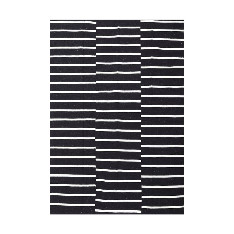 ALFOMBRA HANDWOVEN RUSTIC 140X200 NEGRO - 1