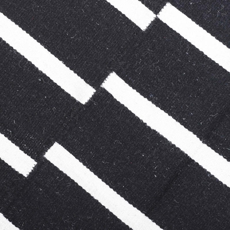 ALFOMBRA HANDWOVEN RUSTIC 140X200 NEGRO - 2
