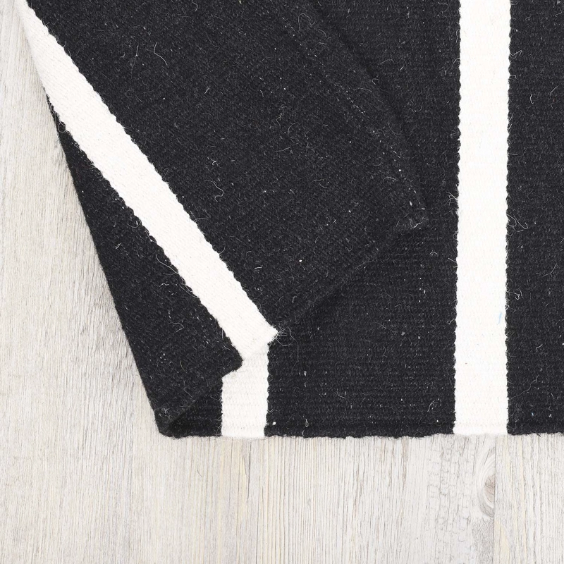 ALFOMBRA HANDWOVEN RUSTIC 140X200 NEGRO - 4