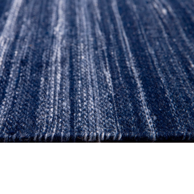 ALFOMBRA HANDWOVEN ECO PLAIN 190X290 AZUL - 3