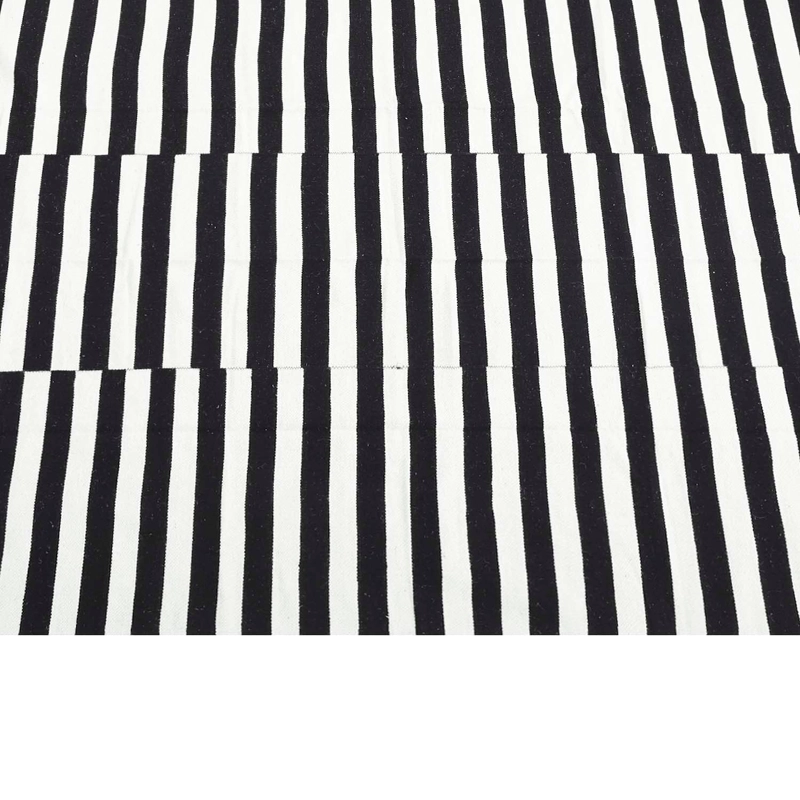 ALFOMBRA HANDWOVEN RUSTIC 160X230 NEGRO/BLANCO - 5