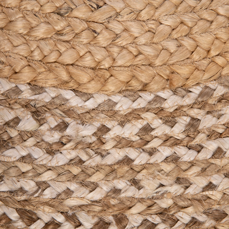 ALFOMBRA YUTE BRAIDED BRC-198 B BEIGE NATURAL 150X150 - 4