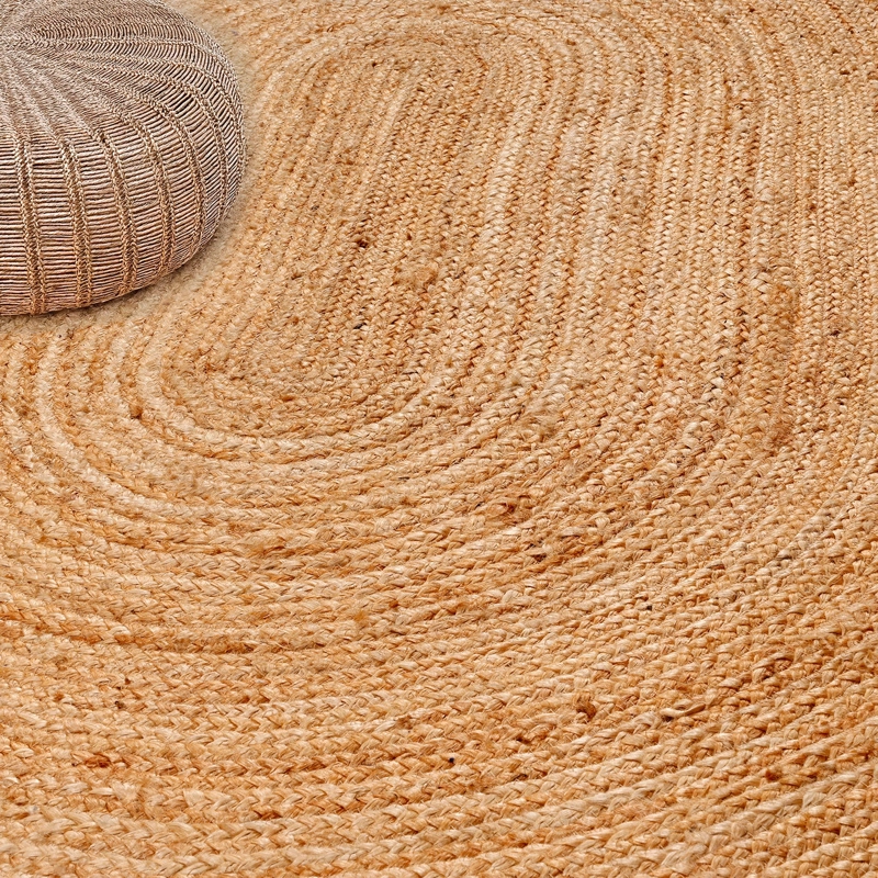 ALFOMBRA YUTE BRAIDED OVAL BRC 108 NATURAL 90X150 - 3