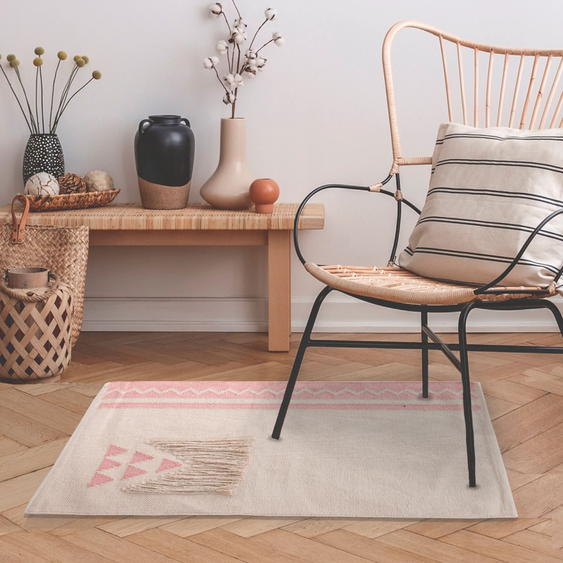 ALFOMBRA DH. RUSTIC COLL.  60X90 ROSA - 2