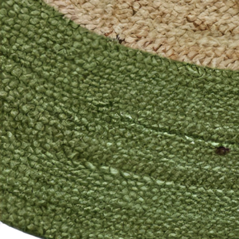 ALFOMBRA YUTE RED. CANCUN 150X150 VERDE - 4