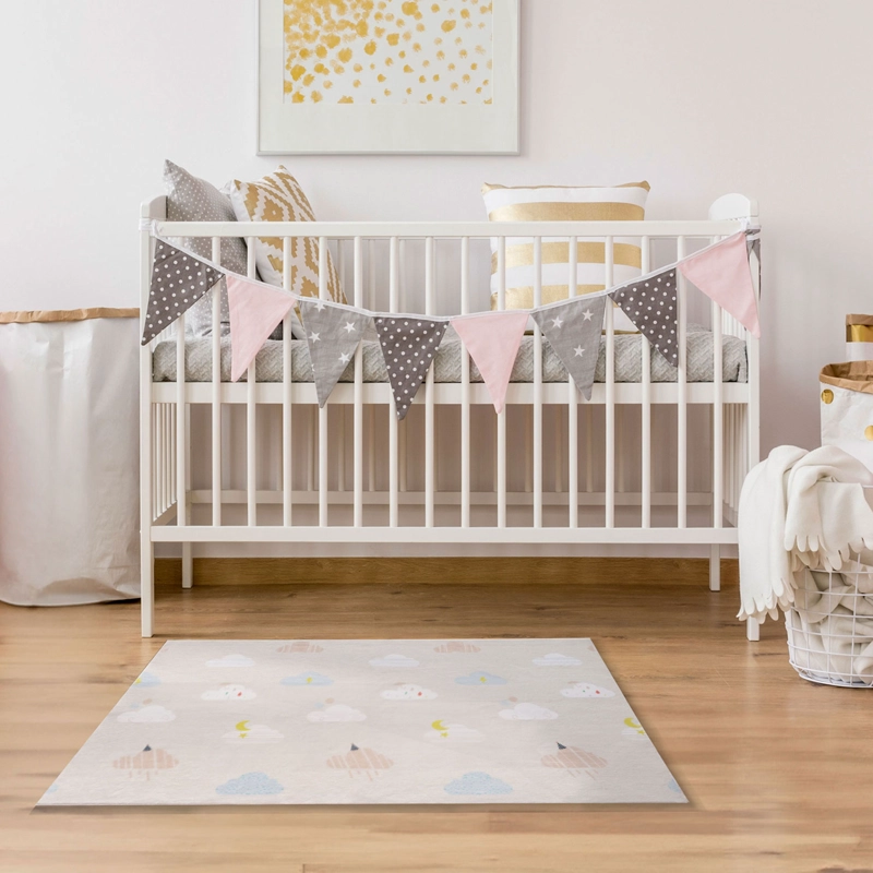 ALFOMBRA KIDS NORDIC 80X120 45 BEIGE - 2