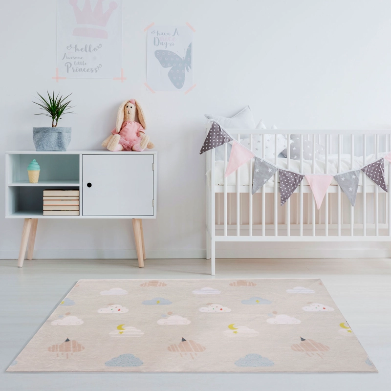 ALFOMBRA KIDS NORDIC 120X170 45 BEIGE - 2