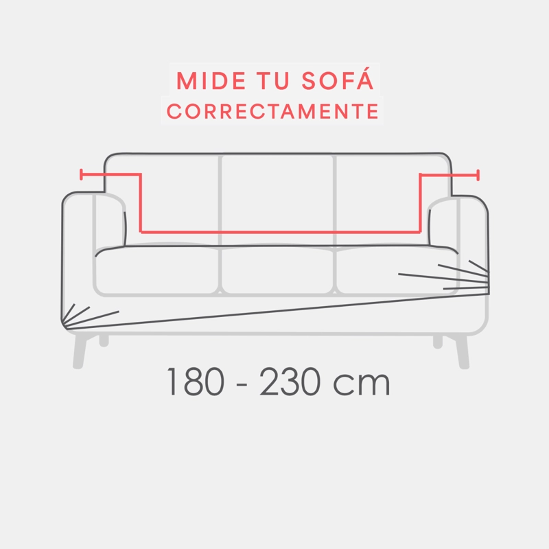 FUNDA SOFA 3 CUERPOS ATENAS CREMA - 2