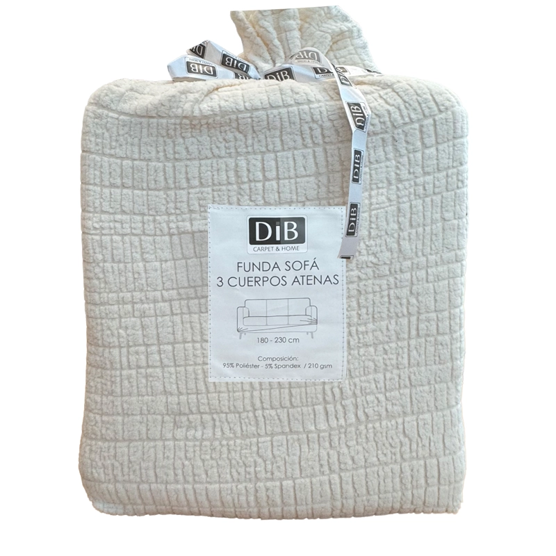 FUNDA SOFA 3 CUERPOS ATENAS CREMA - 8