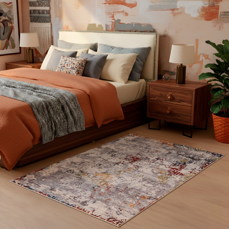 ALFOMBRA MEMPHIS 070X120 6930B MULTI BEIGE/MUL GR - 1