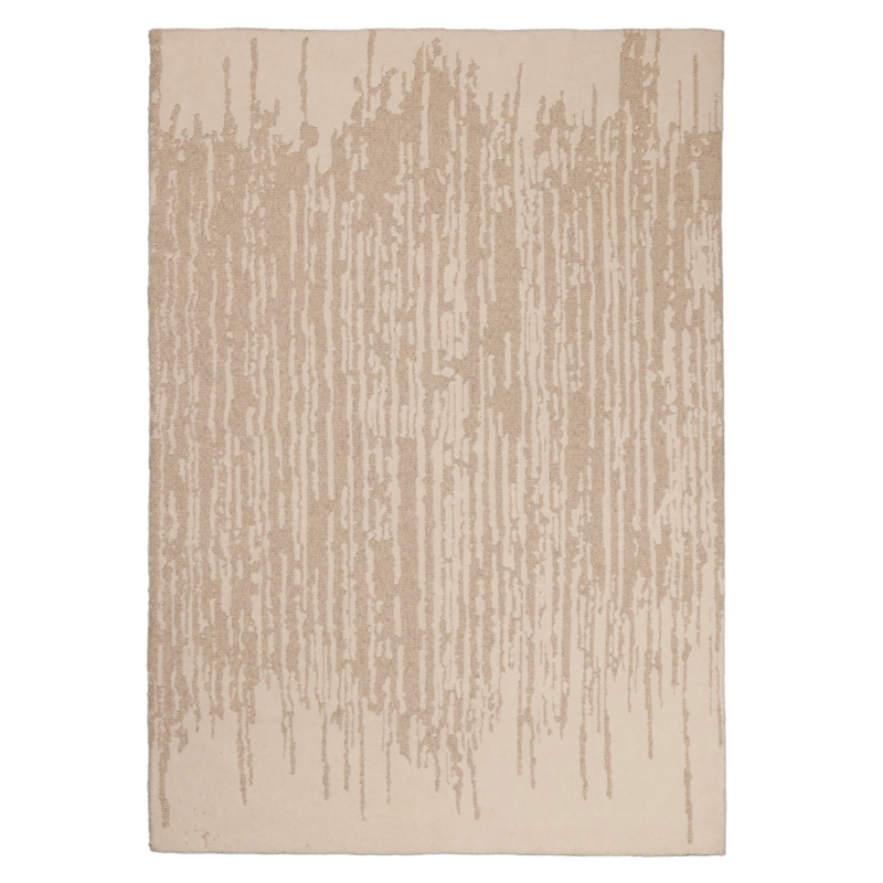 ALFOMBRA HANDTUFTED WOOL ABSTRACT 190X280 83 BEIGE - 2