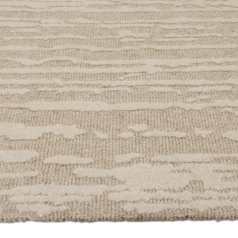 ALFOMBRA HANDTUFTED WOOL ABSTRACT 190X280 83 BEIGE - 3