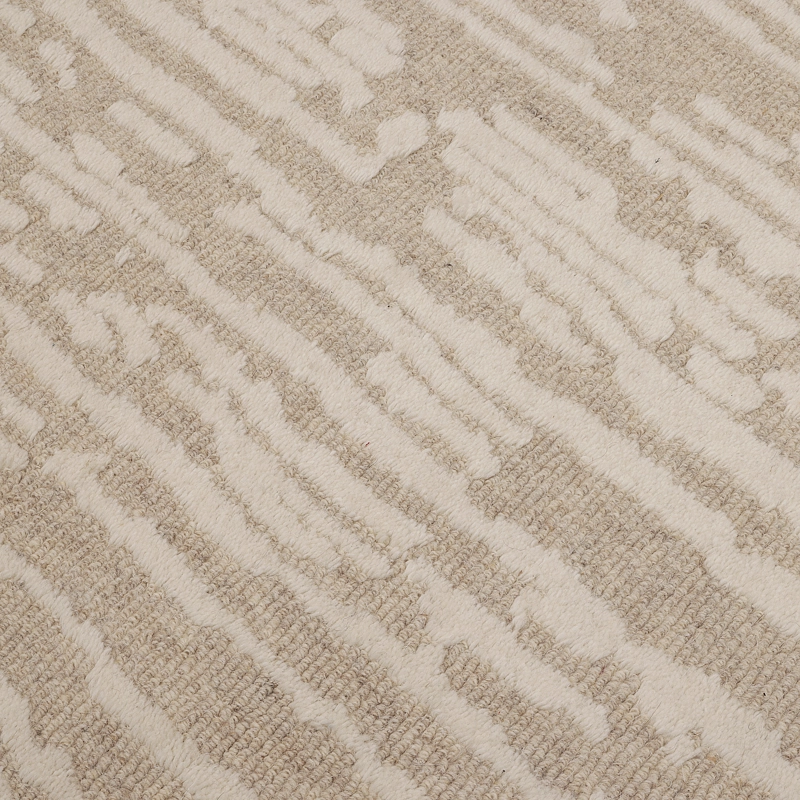 ALFOMBRA HANDTUFTED WOOL ABSTRACT 190X280 83 BEIGE - 5