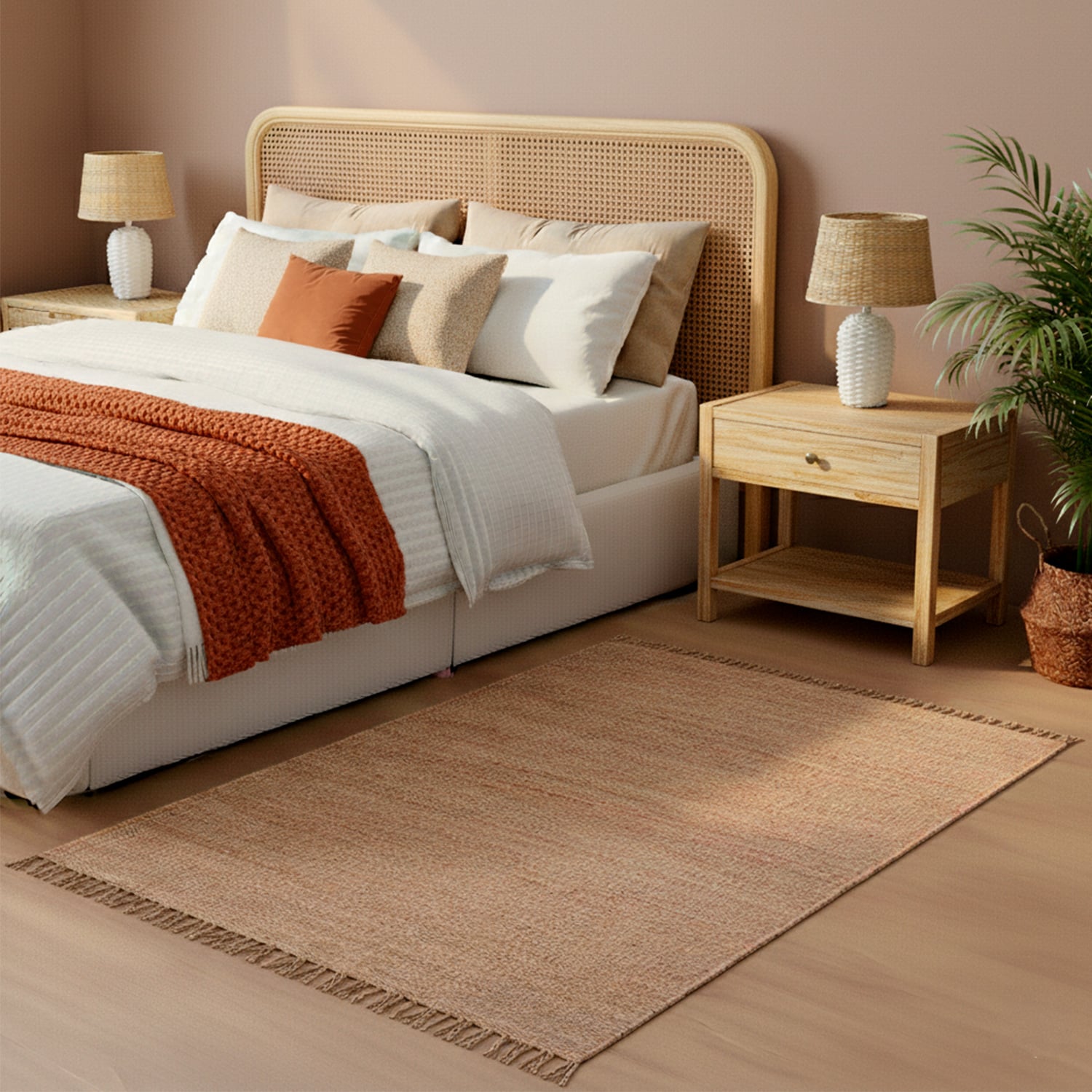 ALFOMBRA HAND SPUN YUTE NATURAL 060X120 - 1