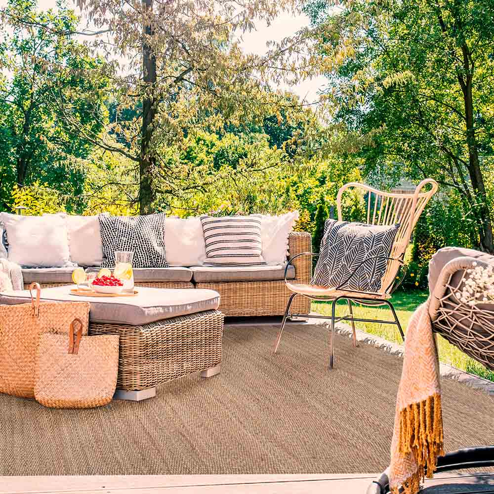 ALFOMBRA HAND SPUN YUTE NATURAL 190X280 - 1