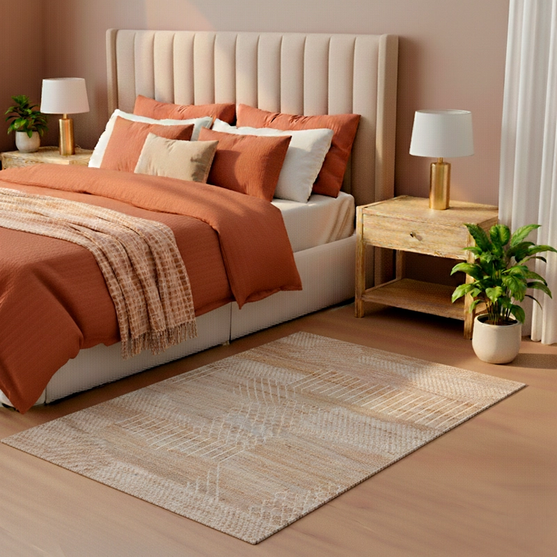 ALFOMBRA HANDWOVEN YUTE DESIGN 60X120 25 NAT - 1