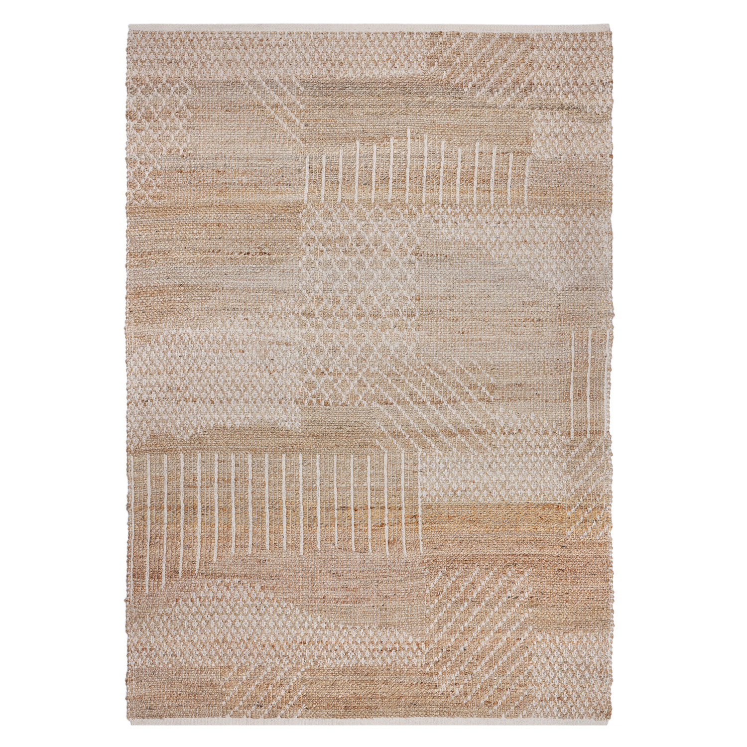 ALFOMBRA HANDWOVEN YUTE DESIGN 60X120 25 NAT - 2
