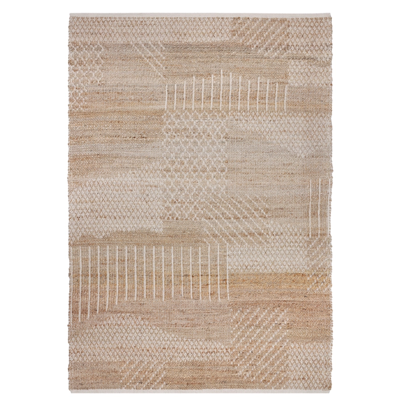 ALFOMBRA HANDWOVEN YUTE DESIGN 160X230 25 NAT - 2