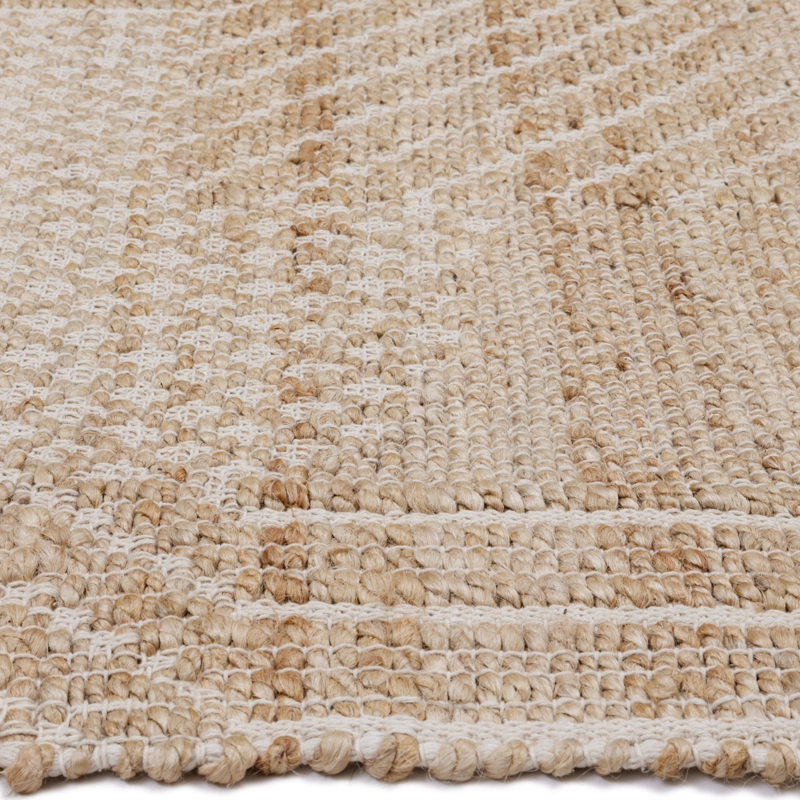 ALFOMBRA HANDWOVEN YUTE DESIGN 160X230 25 NAT - 4