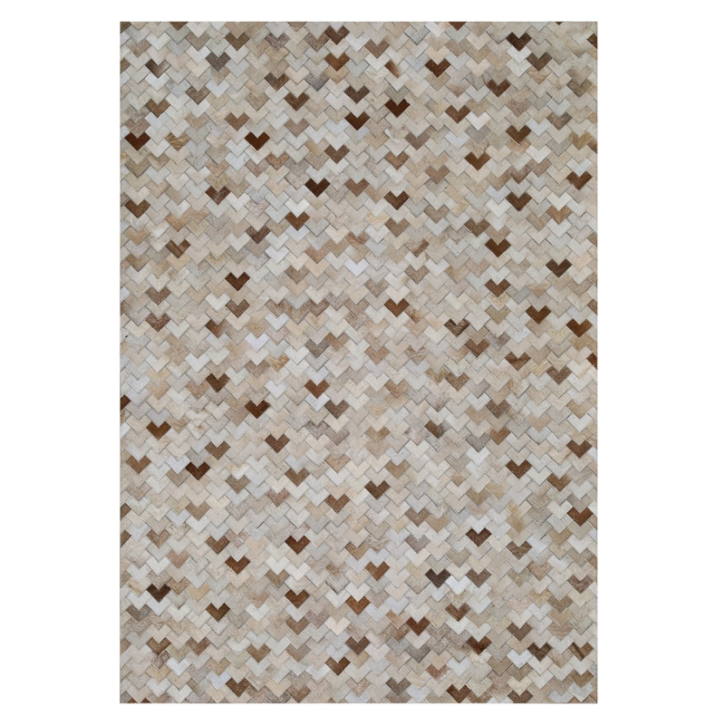 ALFOMBRA LEATHER PATCH DESIGN  160X230 2334 BEIGE - 2