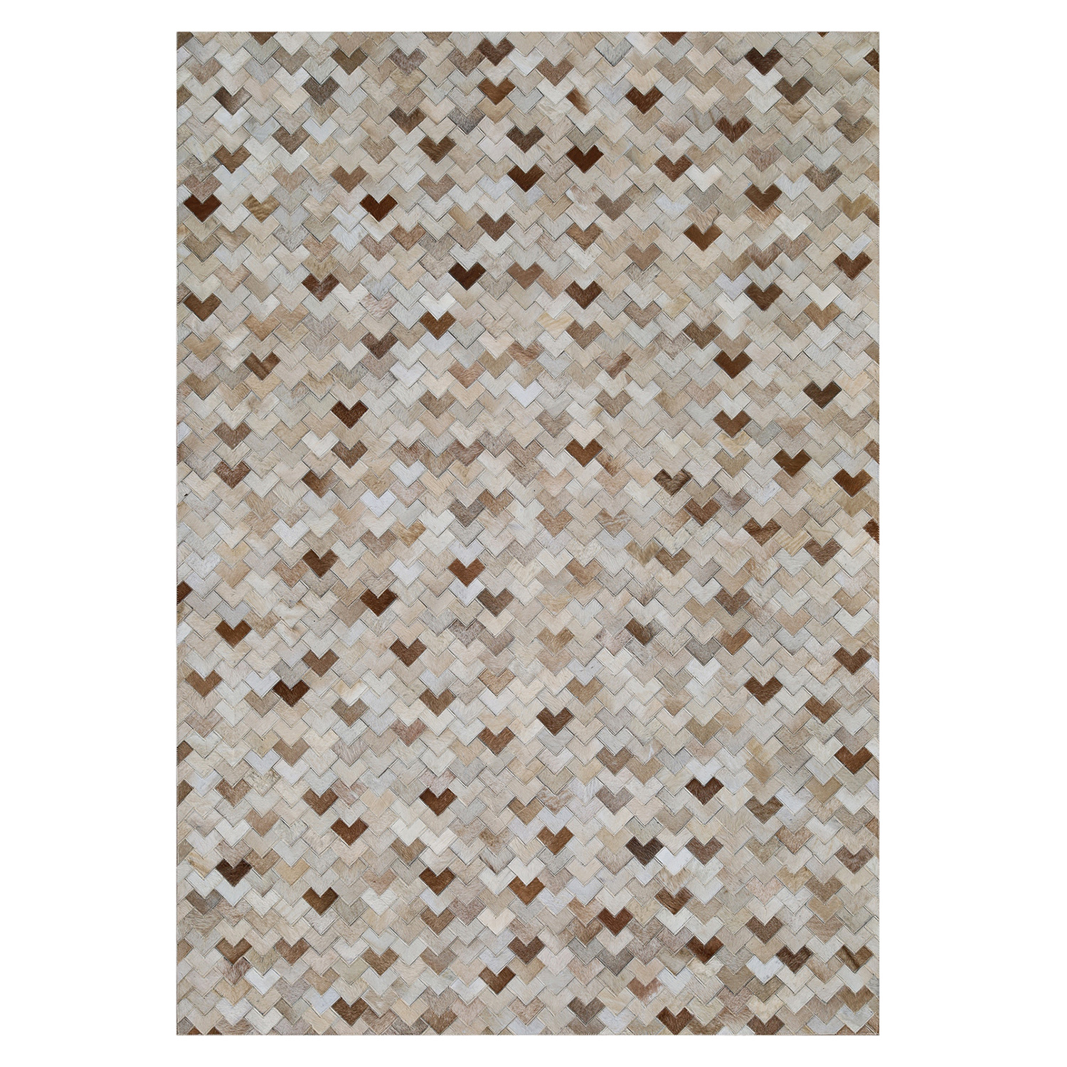 ALFOMBRA LEATHER PATCH DESIGN  190X290 2334 BEIGE - 2