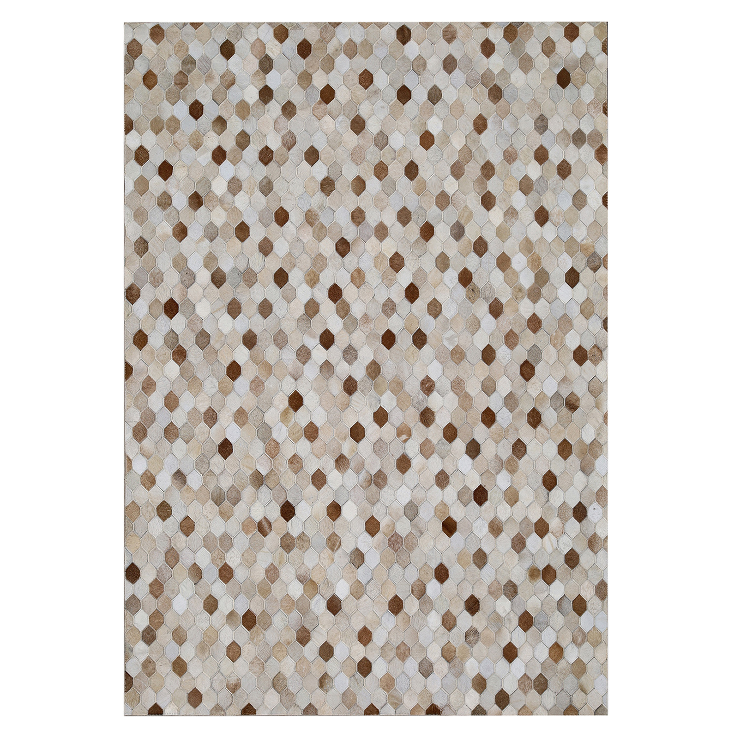 ALFOMBRA LEATHER PATCH DESIGN  190X290 2334 TAN - 2