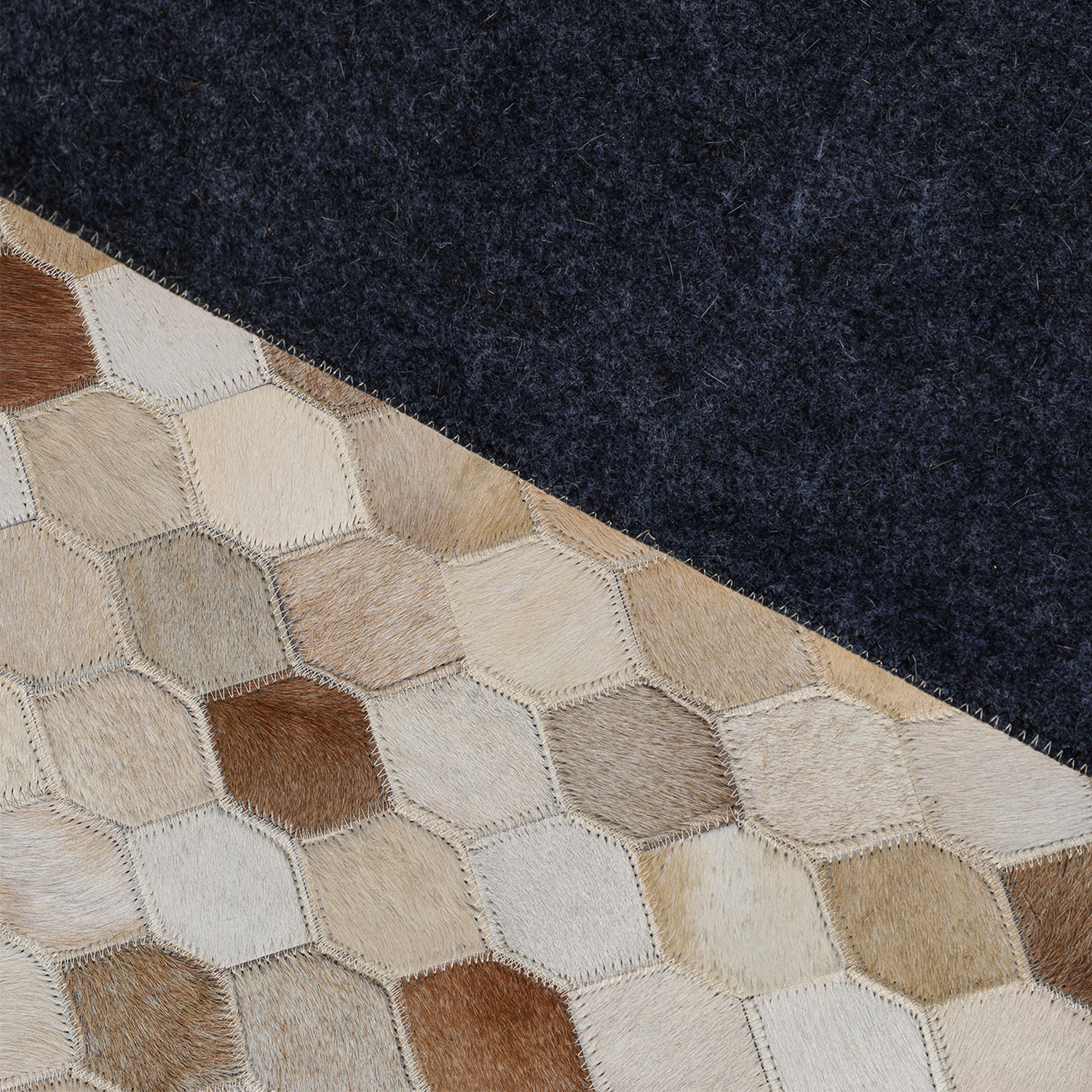 ALFOMBRA LEATHER PATCH DESIGN  190X290 2334 TAN - 6