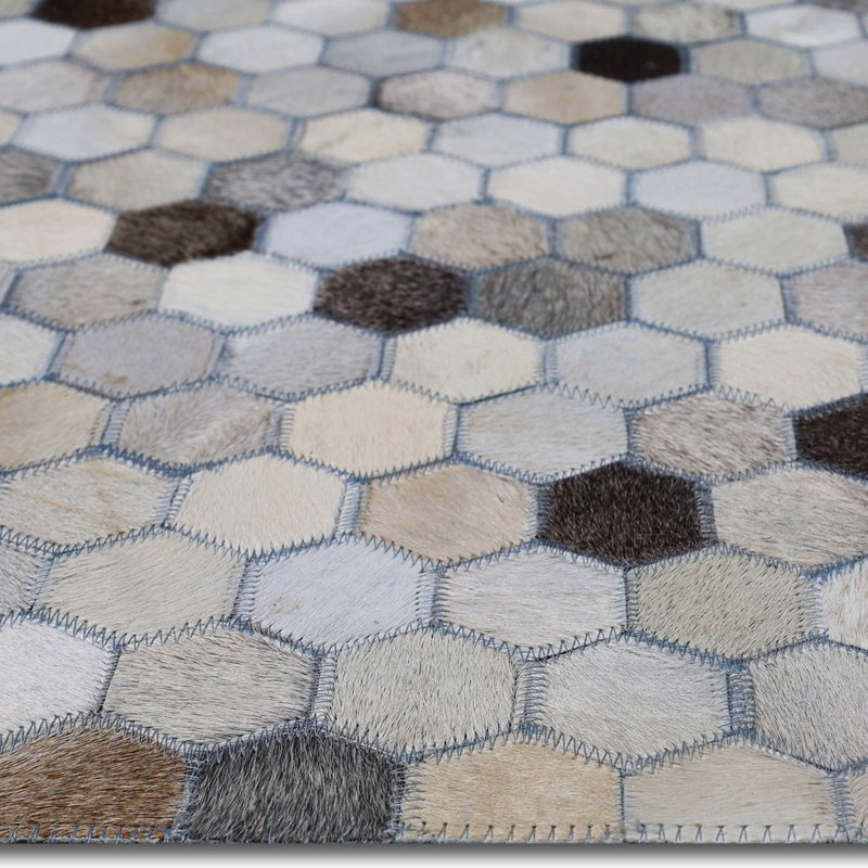 ALFOMBRA LEATHER PATCH DESIGN 60X120 105 GREY - 4