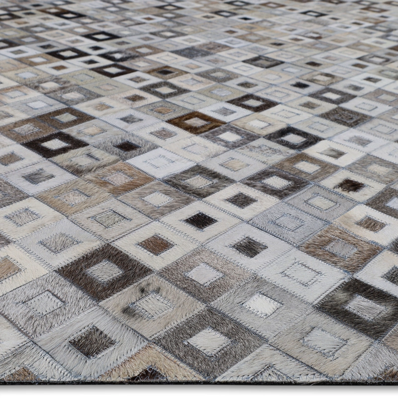 ALFOMBRA LEATHER PATCH DESIGN 60X120 124 GRE MIX - 4