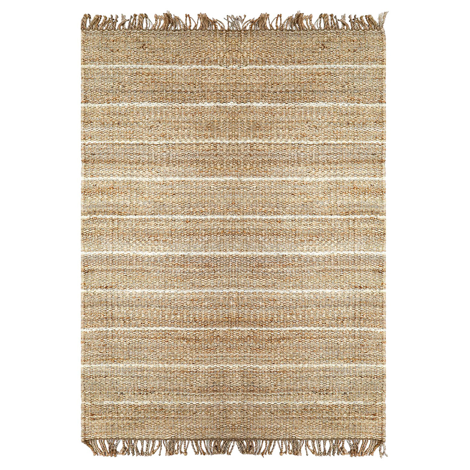 ALFOMBRA YUTE STRIPES 160X230 2 NATURAL - 2