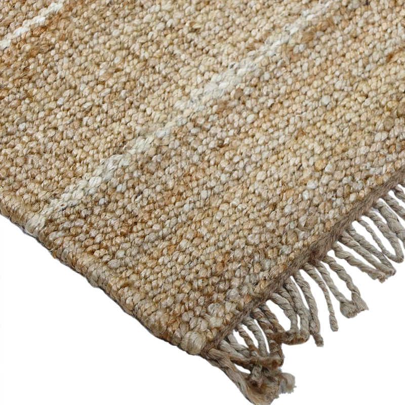 ALFOMBRA YUTE STRIPES 160X230 2 NATURAL - 5