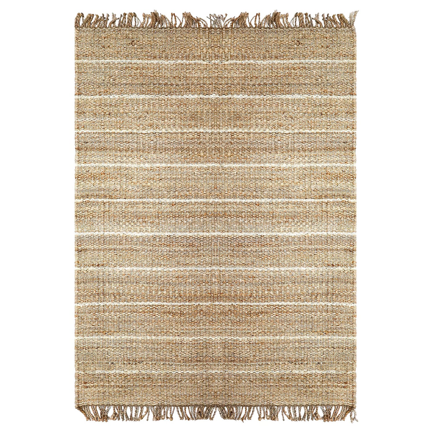 ALFOMBRA YUTE STRIPES 060X120 2 NATURAL - 2