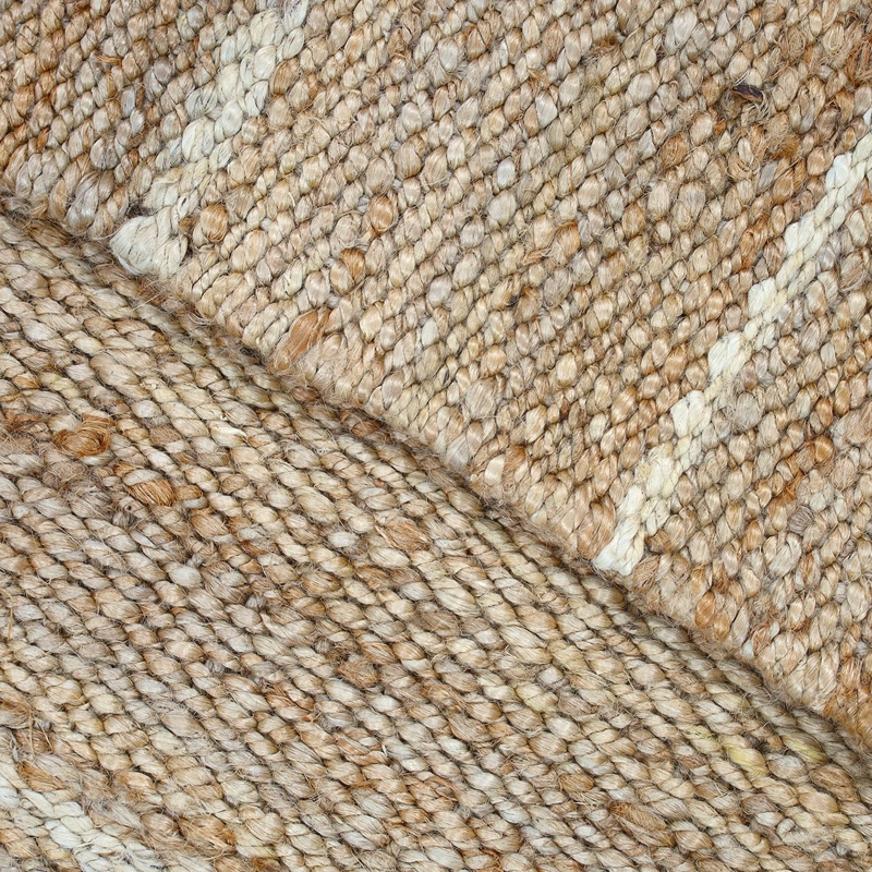 ALFOMBRA YUTE STRIPES 060X120 2 NATURAL - 7
