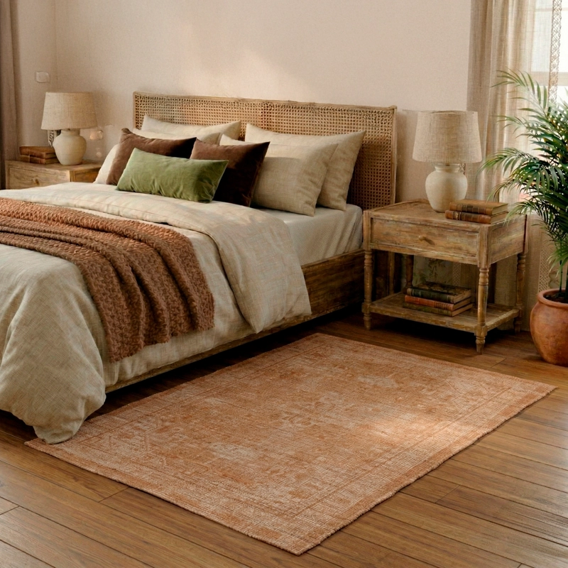 ALFOMBRA HANDWOVEN YUTE VINTAGE 60X120 07 BEIGE - 1
