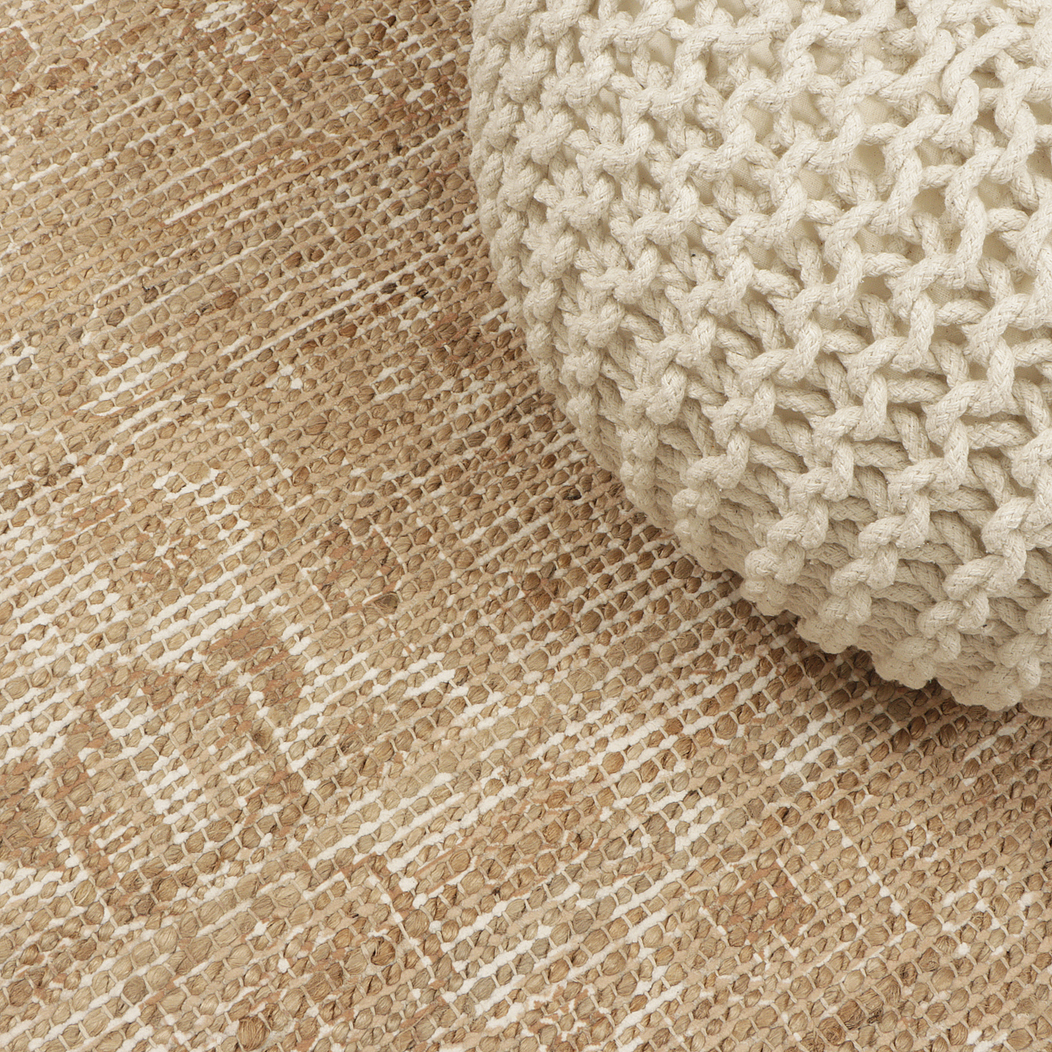 ALFOMBRA HANDWOVEN YUTE VINTAGE 60X120 07 BEIGE - 4