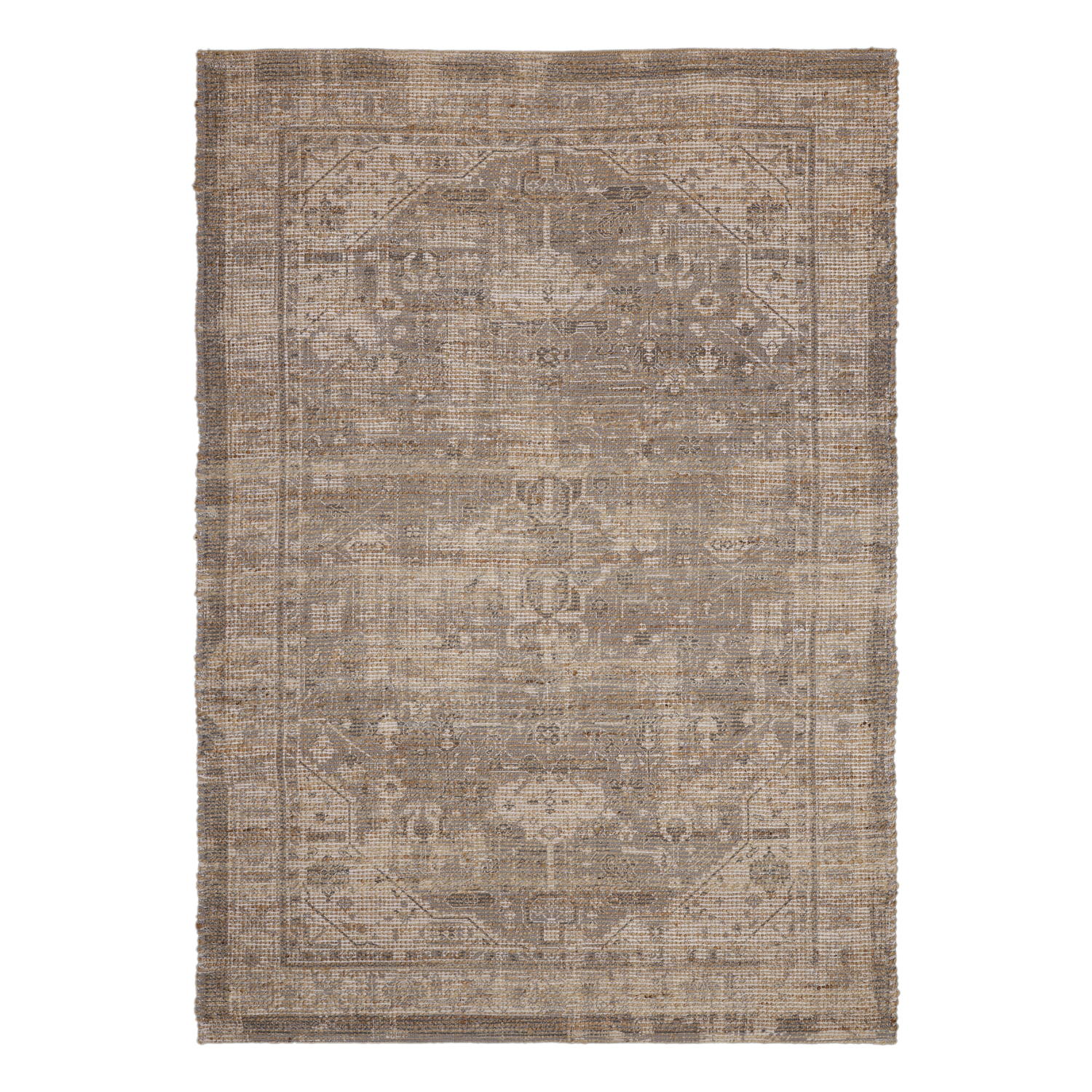 ALFOMBRA HANDWOVEN YUTE VINTAGE 160X230 07 GREY - 2