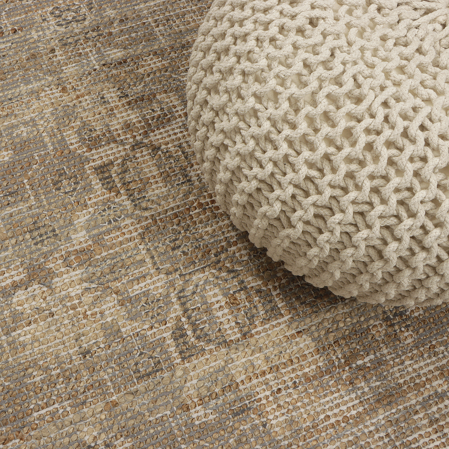 ALFOMBRA HANDWOVEN YUTE VINTAGE 160X230 07 GREY - 3